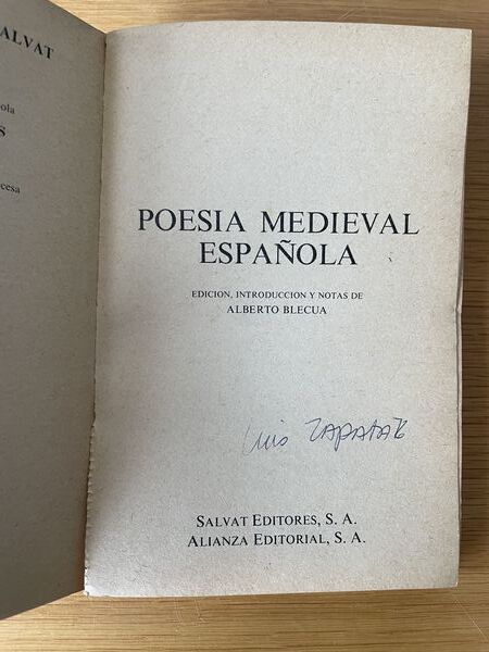 Poesía medieval española