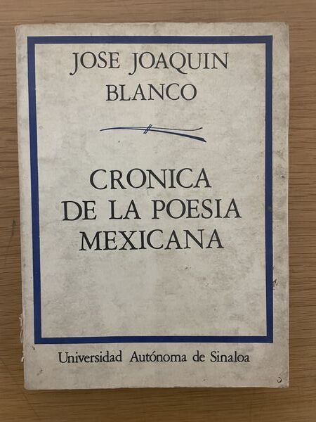 Crónica de la poesía mexicana