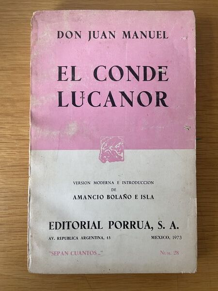 El Conde Lucanor