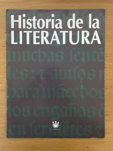 Historia de la literatura universal I: desde los inicios hasta el Barroco