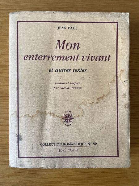 Mon enterrement vivant: et autres textes