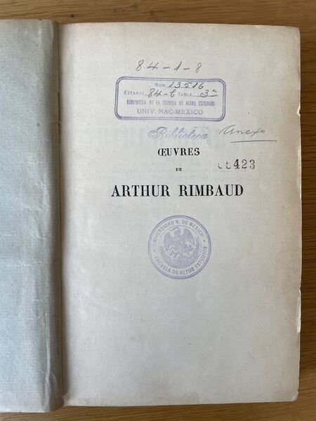 Œuvres de Arthur Rimbaud: vers et proses