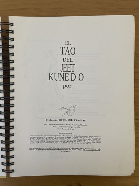 El Tao del Jeet Kune Do