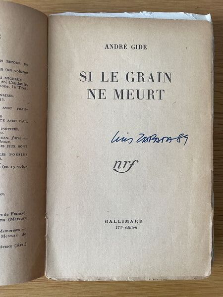 Si le grain ne meurt