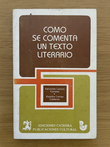 Cómo se comenta un texto literario