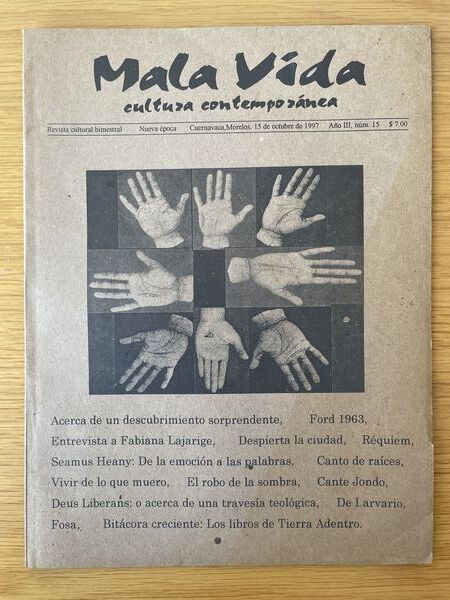 Revista, Mala vida: cultura contemporánea 15