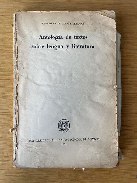 Antología de textos sobre lengua y literatura