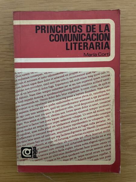 Principios de la comunicación literaria